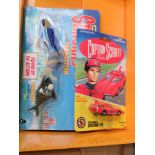 (4) Captain Scarlet car plus a Matchbox Stingray with terrafish