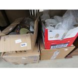 3 boxes containing crockery, china and general household goods