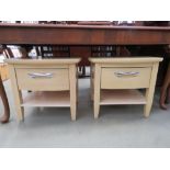 2 modern bedside cabinets