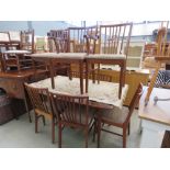 Gordon Russell table with 7 chairs *Collectors item, see soft furnishing policy
