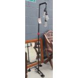 Floor standing standard lamp made from plumbing fittings