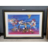 Large framed and glazed print: Talk of the Town, Chicago Blues, etc.