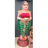 Indian beauty holding a offering plate