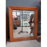 Birdseye maple framed mirror