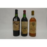 3 old bottles, 1x Chateau Pavie Decesse St Emilion for Justerini & Brooks,