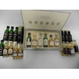A collection of 21 Whisky miniatures including Classic Malt Series (levels vary),