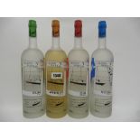 A set of 4 bottles, Cunard's Queen Mary 2 Pure Malt Whisky, White Rum,