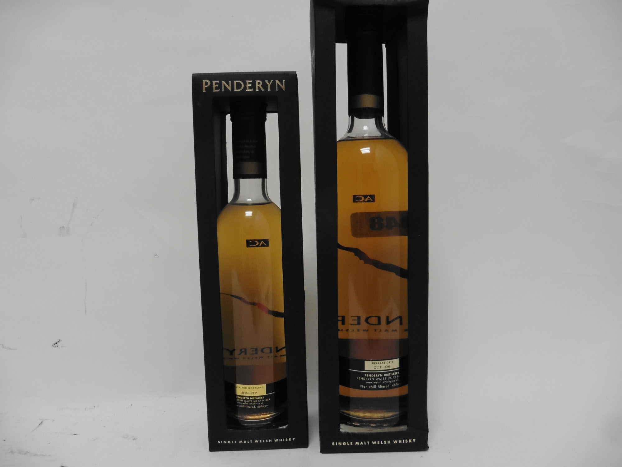 2 bottles of Penderyn Aur Cymru AC Madeira Finished Single Malt Welsh Whisky with boxes, - Image 2 of 2