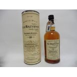 A bottle of The Balvenie 10 year old Founder's Reserve Malt Scotch Whisky with carton 1 litre 43%