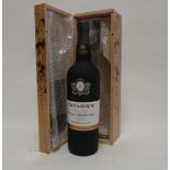 A bottle of Taylor's Very Old Single Harvest Port 1961 Limited Edtion with wooden box (Note VAT