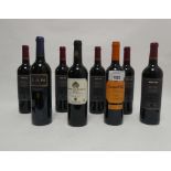 8 bottles, 1x Campo Viejo 2015 Reserva Rioja, 1x Lan Reserva 2014 Rioja,