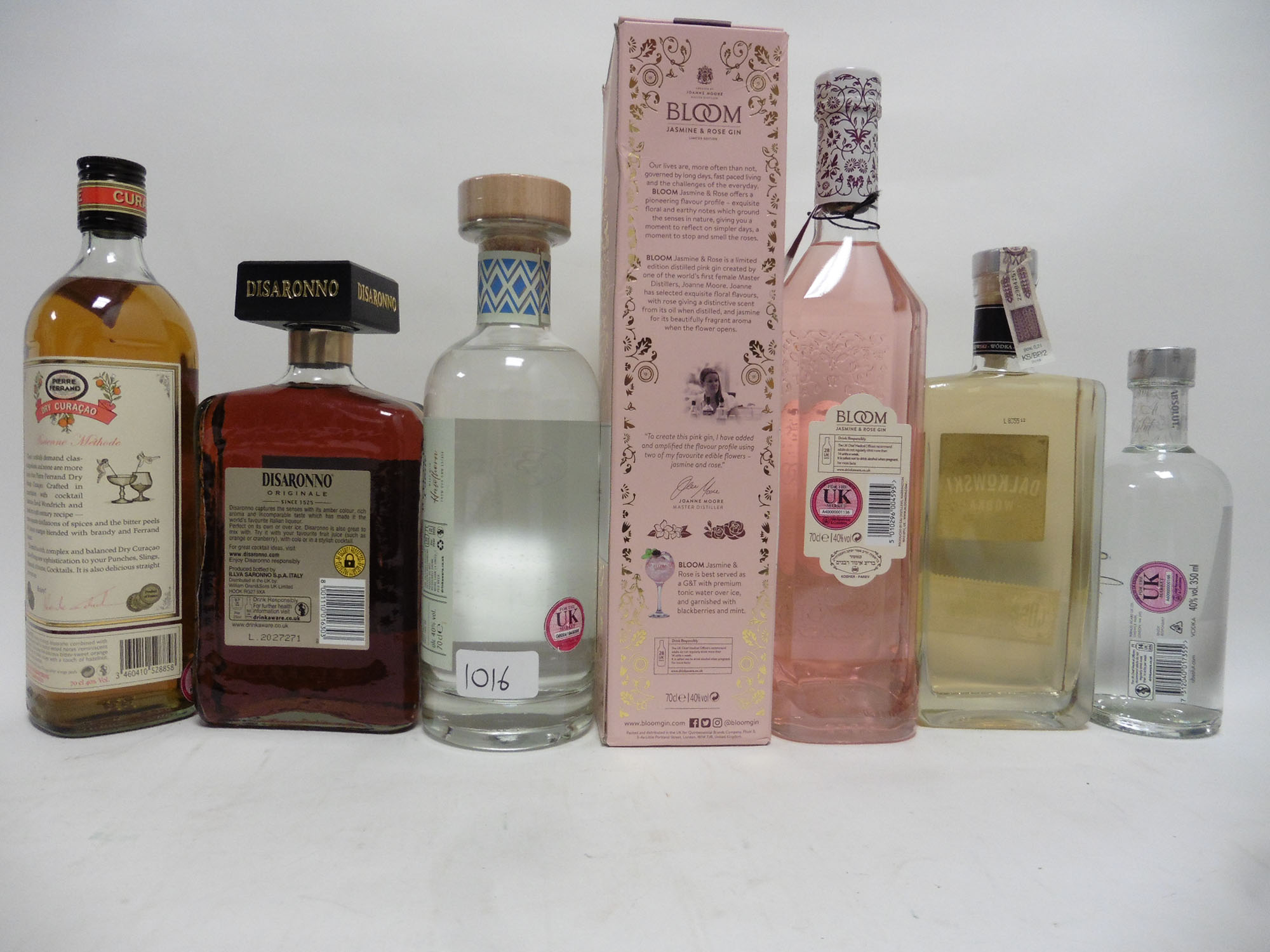 6 bottles, 1x Bloom Jasmine & Rose Gin limited Edition by Joanne Moore with box 70cl 40%, - Image 2 of 2