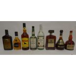 8 bottles, 1x Ron Bacardi Carta Blanca Rum 1 litre 35.