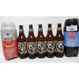 14 bottles of Golden Sheep Ale 4.5% 50cl, 1x Delirium Tremens beer 8.