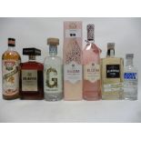 6 bottles, 1x Bloom Jasmine & Rose Gin limited Edition by Joanne Moore with box 70cl 40%,