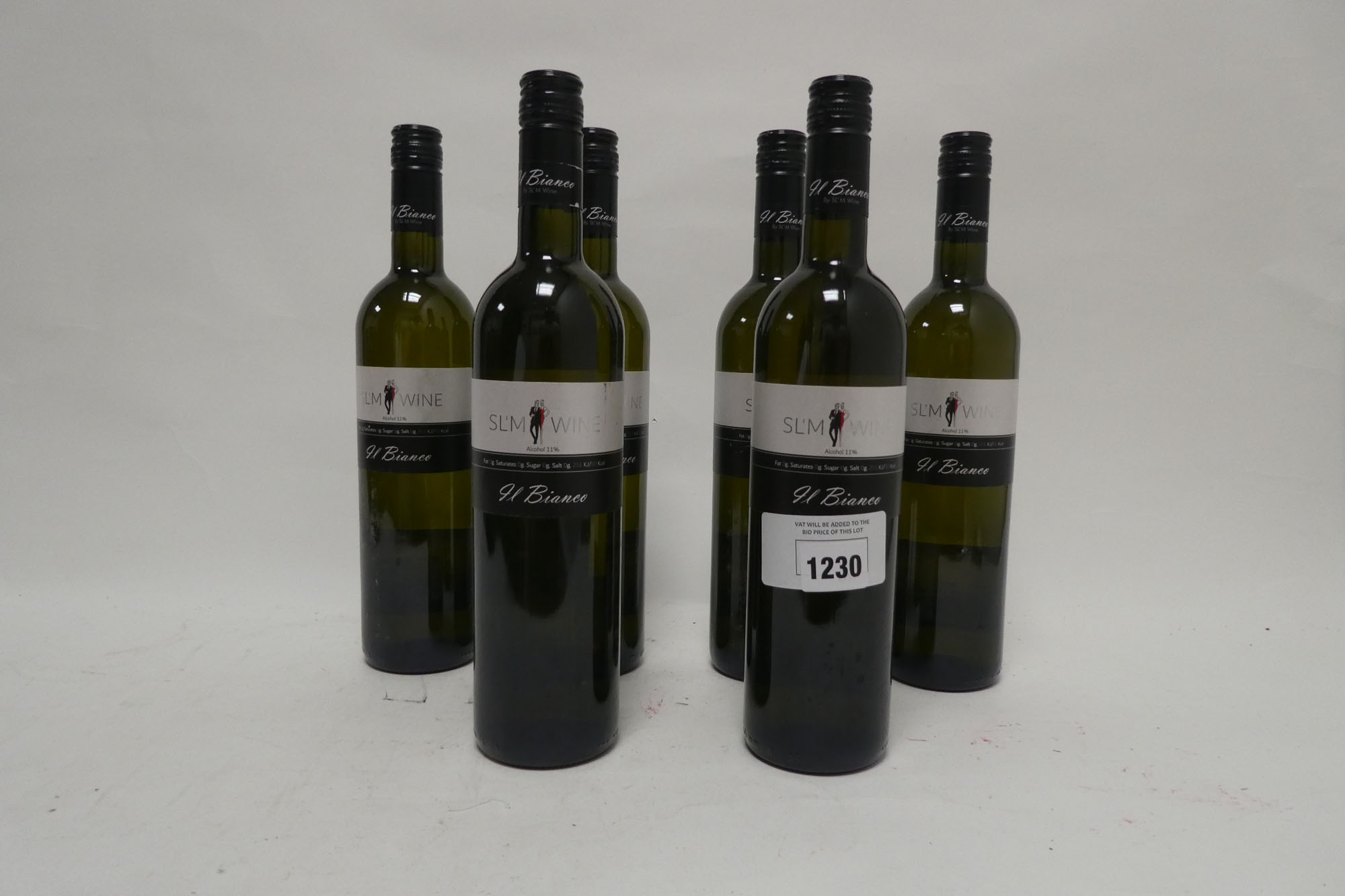 6 bottles of Sl'm Wine il Bianco Italian white wine (Note VAT added to bid price)