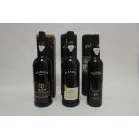3 bottles of Blandy's Malmsey Madeira with cartons/box, 1x Harvest 2001 75cl 19%,