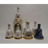 8 Bell's Celebration Decanters, 1x Prince Charles 1981 with box 75cl 43%,