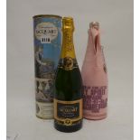 2 bottles, 1x Jacquart Cuvee Mosaigue Blanc de Blancs 1995 with carton 75cl 12.