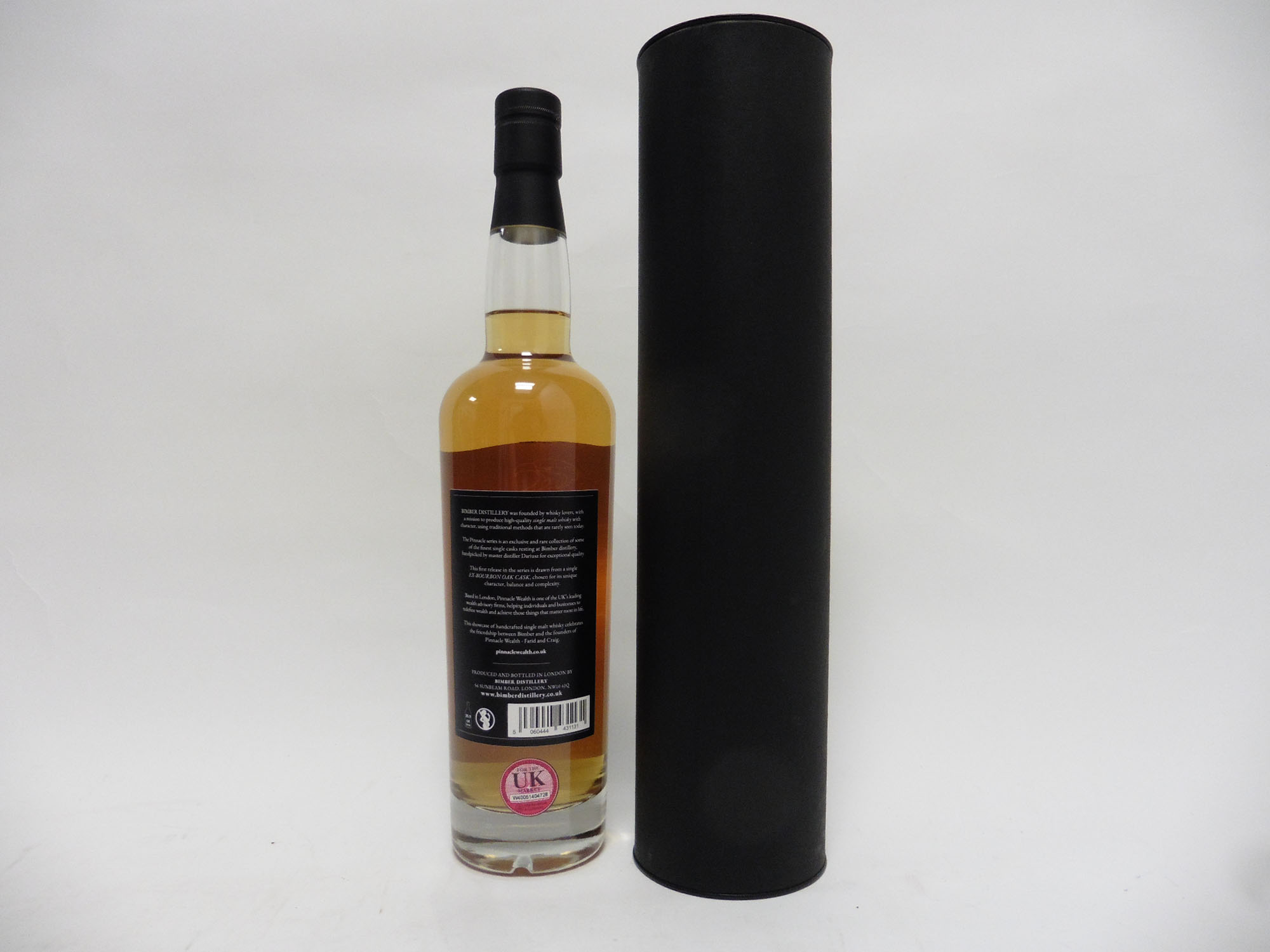 A bottle of Bimber Distillery Single Malt London Whisky Limited Edition bottling for Pinnacle with - Image 2 of 2