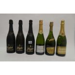 6 bottles of Cava, 3x Freixenet Brut Cordon Negro, 1x St Michael 1997 Vintage Cava,