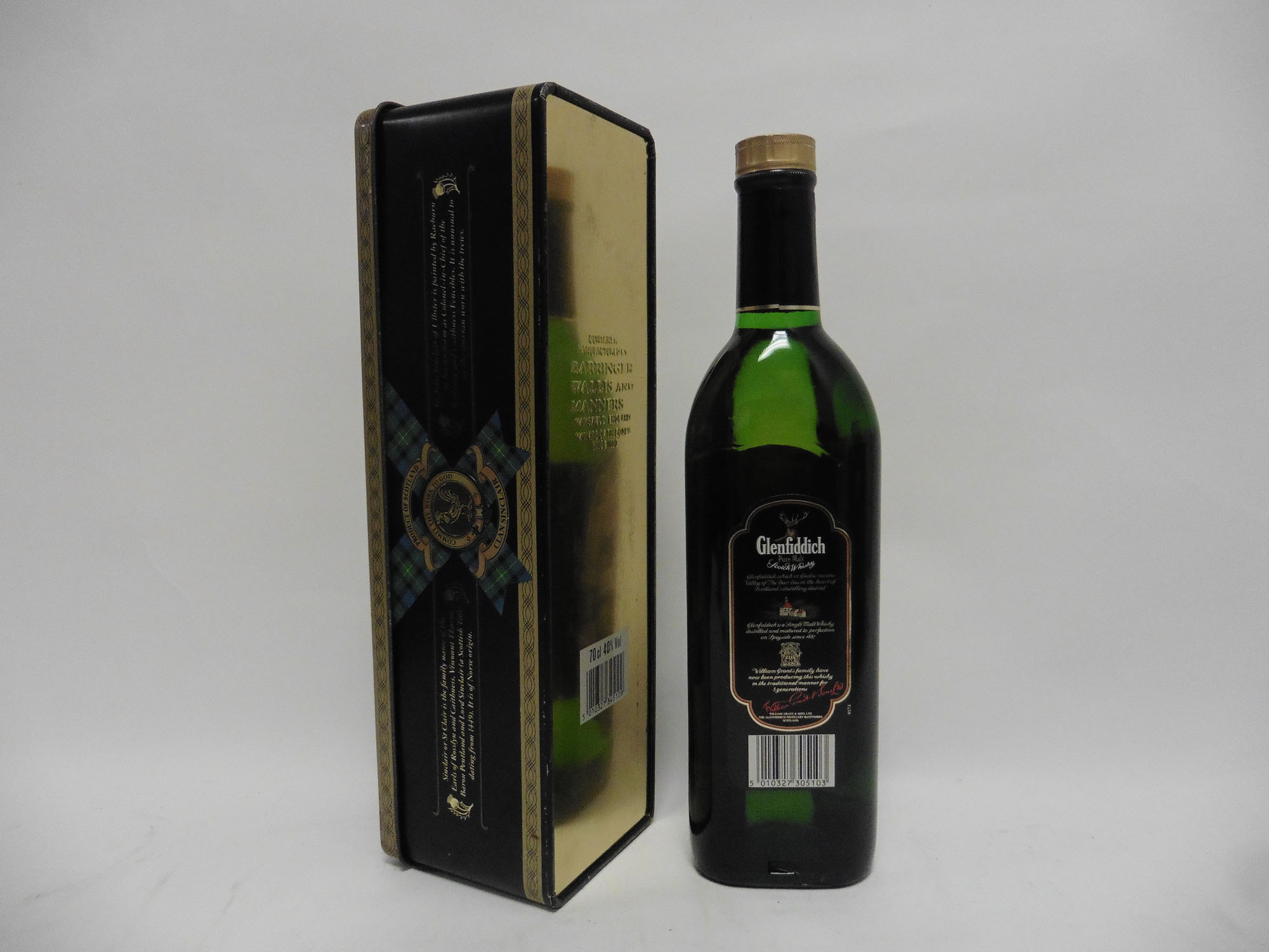 A bottle of Glenfiddich Special Old Reserve Pure Single Malt Scotch Whisky with Clans of the - Image 2 of 2