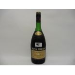 An old bottle of Remy Martin VSOP Fine Champagne Cognac circa 1970s no size nor strength stated,