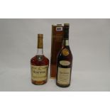 2 bottles of Hennessy Fine Champagne Cognac, 1x V.S.O.