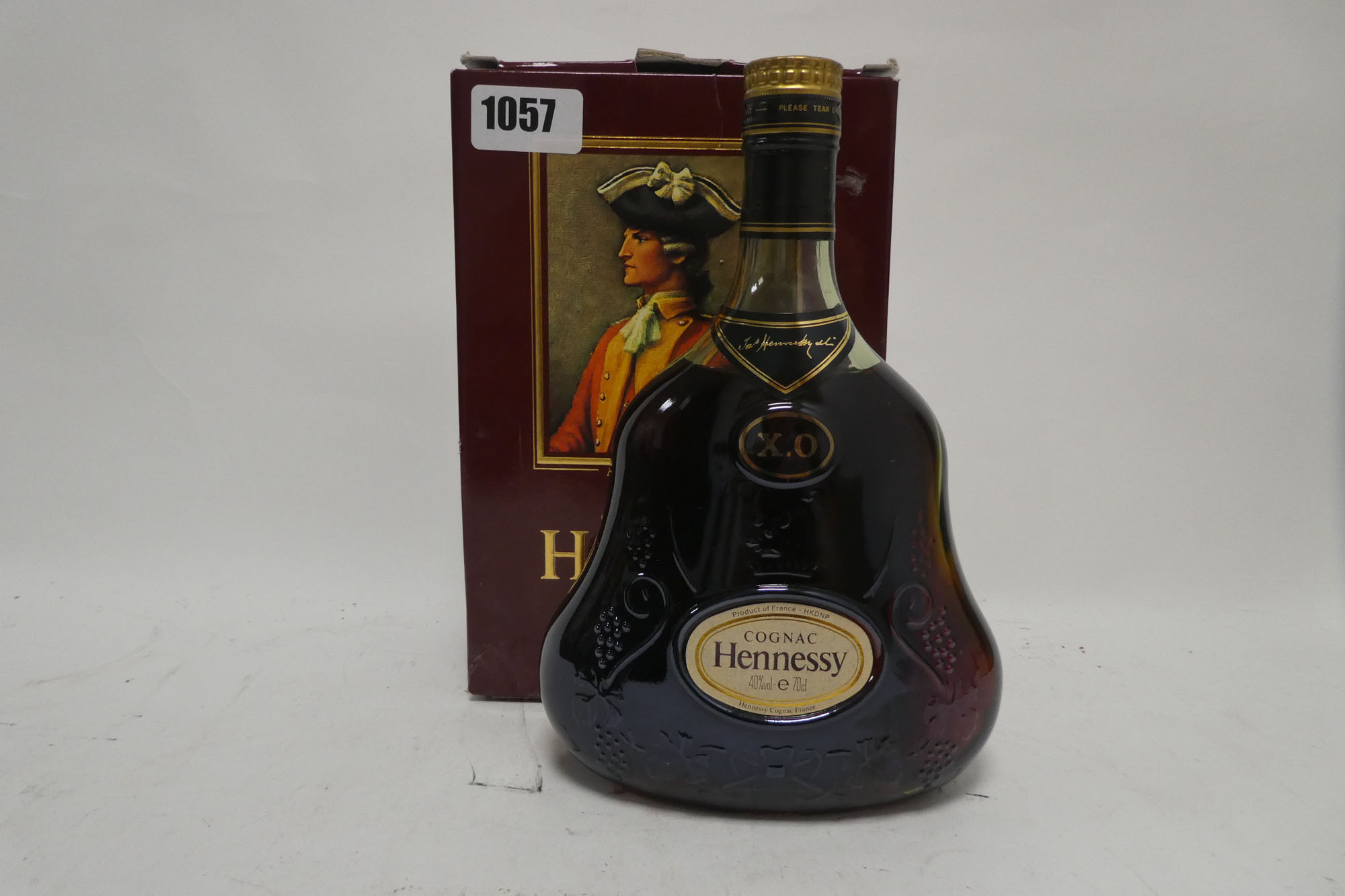 A bottle of Hennessy XO Cognac with old style box 70cl 40%