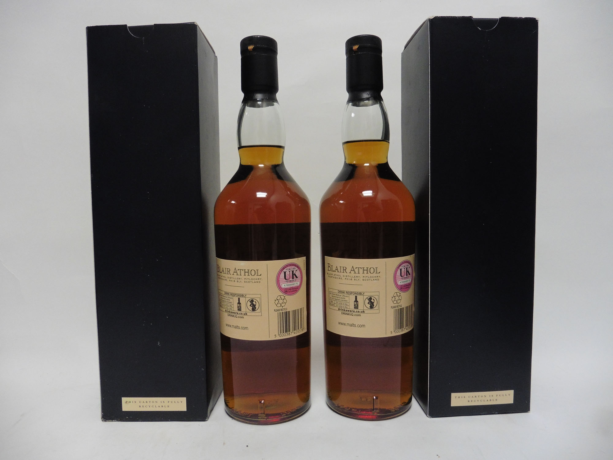 2 bottles of Blair Athol 12 year old Highland Single Malt Scotch Whisky with boxes, - Image 2 of 2