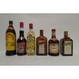 6 bottles, 1x Kahlua Coffee Liqueur 1 litre 26.