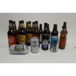 Approx 19 various bottles/cans of beer including Badger Tanglefoot, Black Sheep Holy Grail,