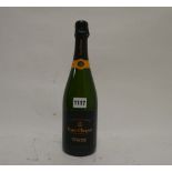 A bottle of Veuve Clicquot Ponsardin Extra Brut Extra Old Champagne 75cl