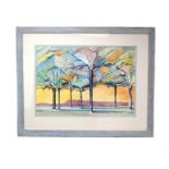 Paul Todd (contemporary), 'Trees, Priory Park', signed and dated 98, acrylic,