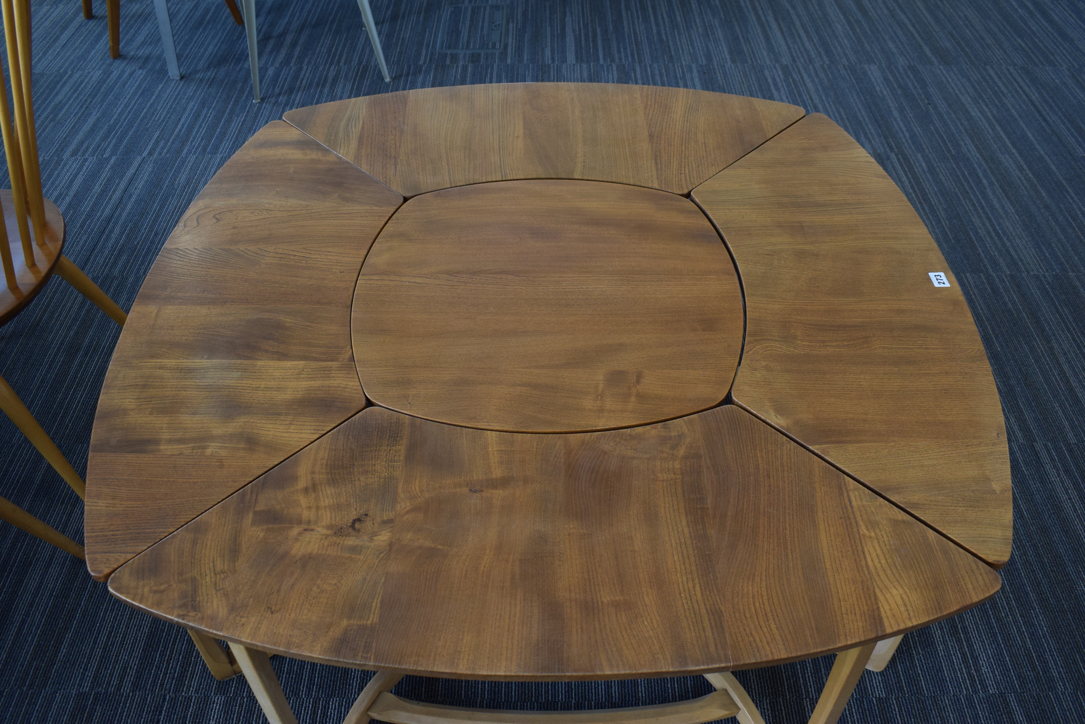 A set of 1960's Ercol Model 515 and 516 supper occasional tables in elm and beech, - Image 8 of 20