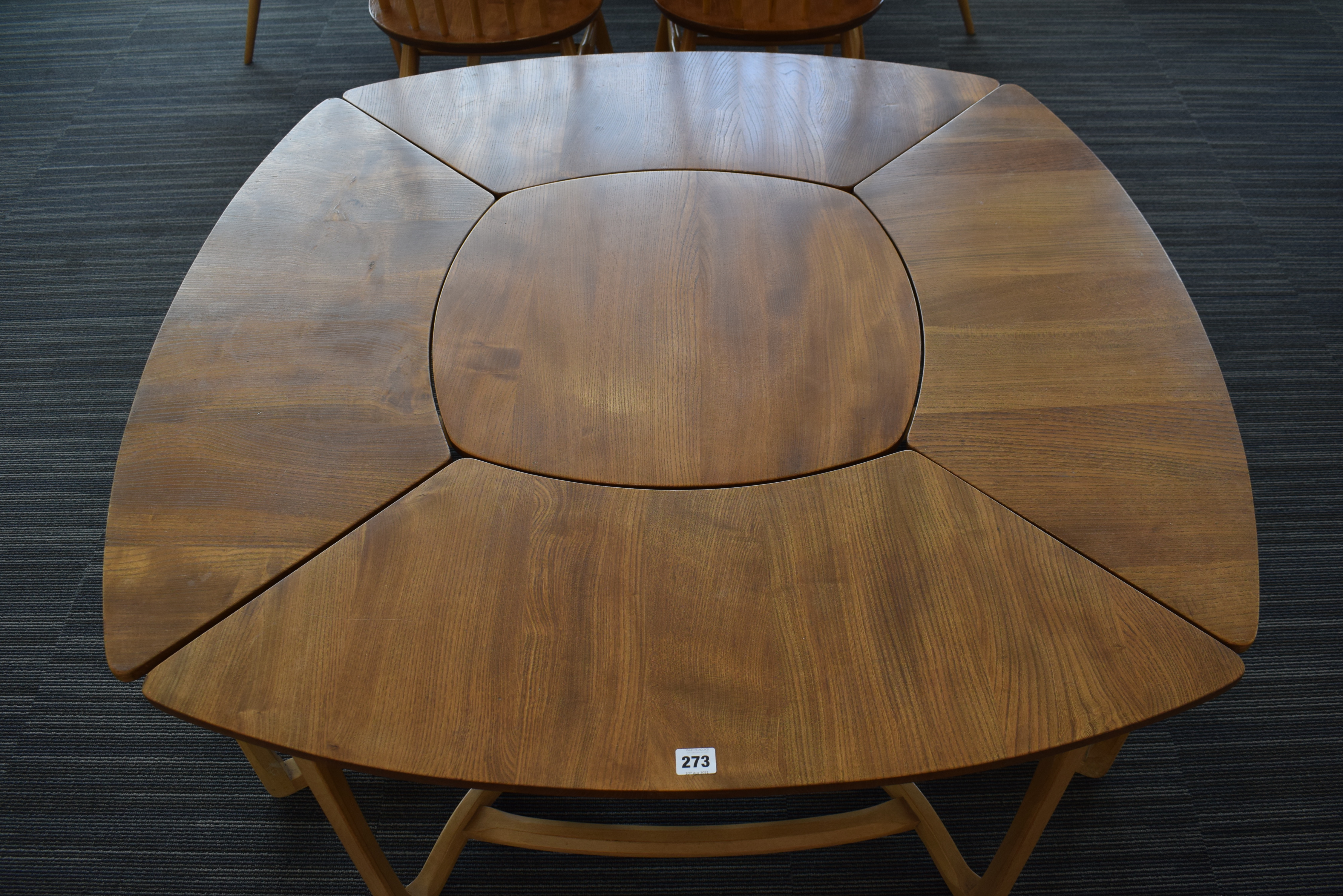 A set of 1960's Ercol Model 515 and 516 supper occasional tables in elm and beech, - Image 7 of 20