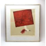Harmony Welesey, Red square and other shapes, indistinctly signed, dated '74 and numbered 11/75,