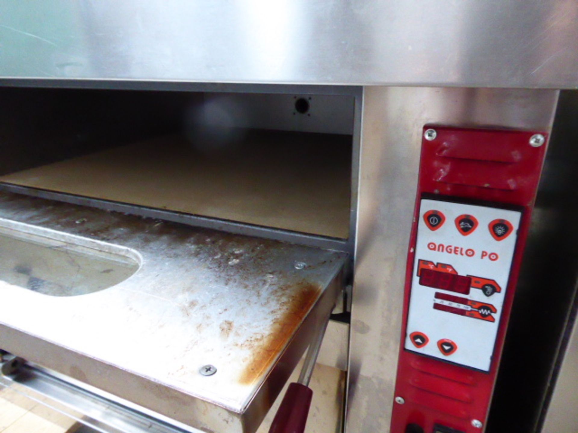 86cm electric Angelo Po Model FPZ24E twin deck pizza oven, Year 2016 - Image 2 of 3