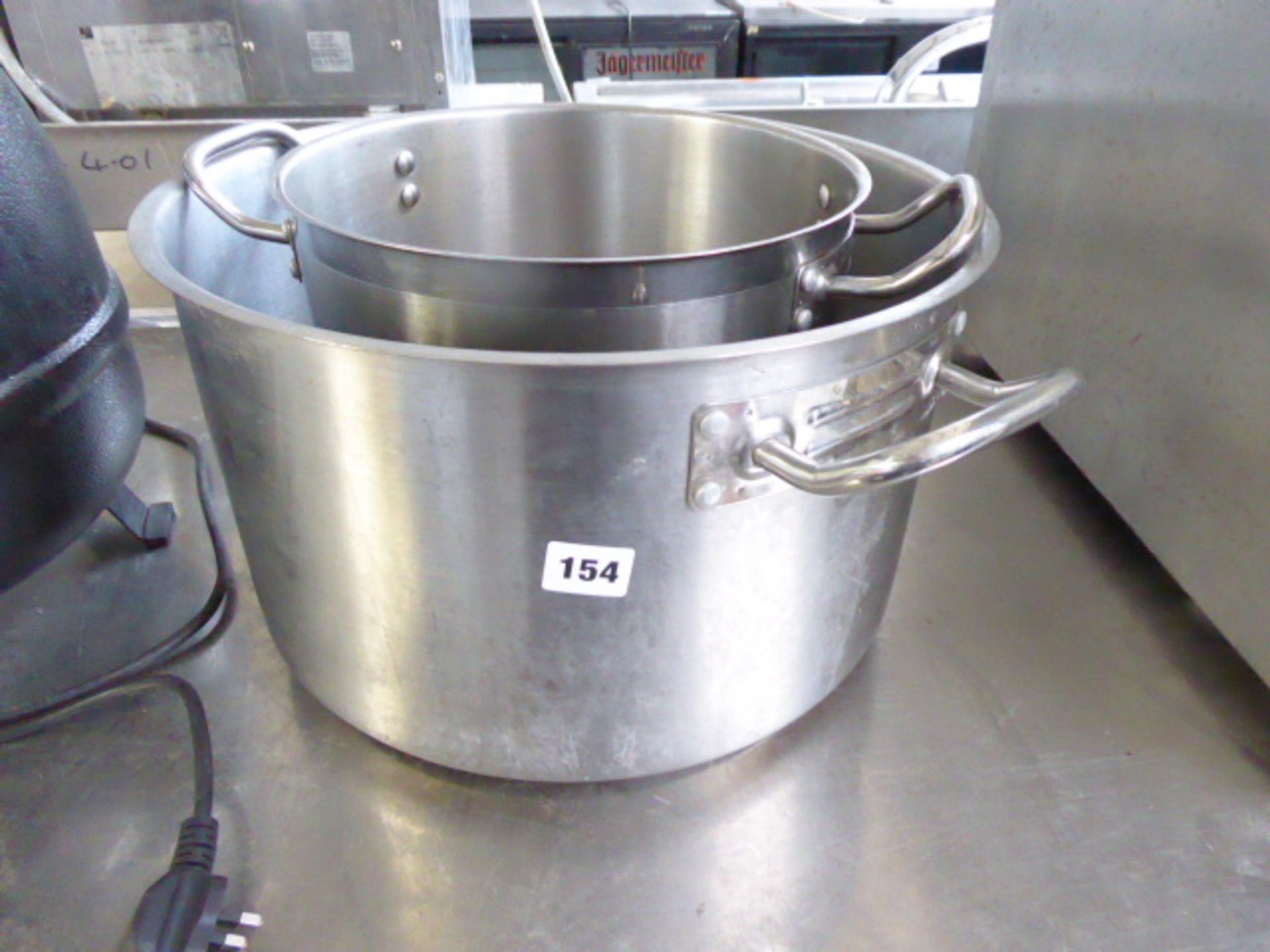 2 large saucepans with 2 handles - Image 2 of 2