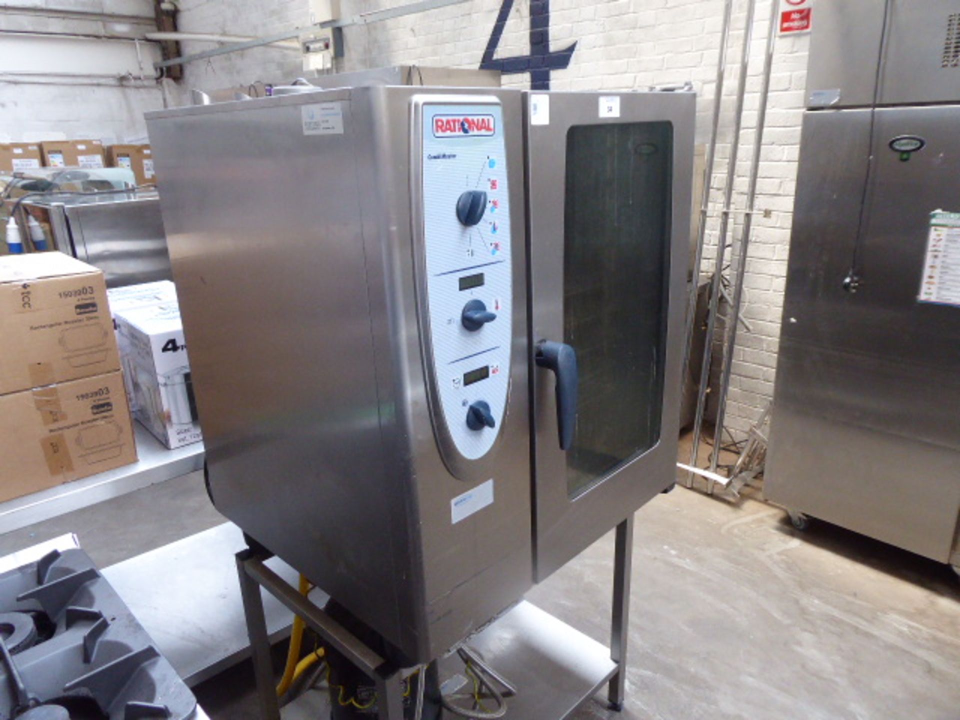 84cm electric Rational CombiMaster combination oven on stand