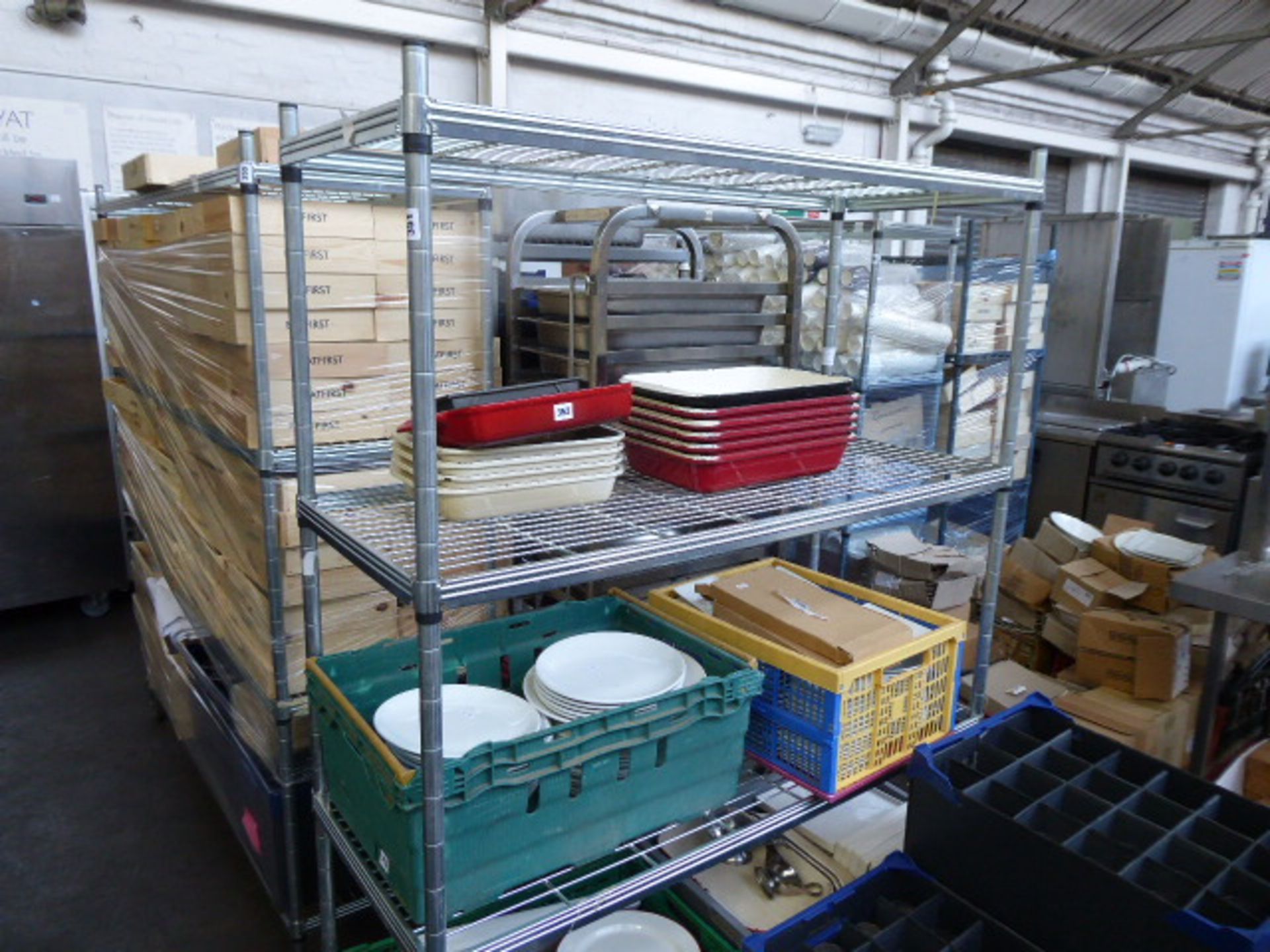 115cm mobile 4 tier pot rack