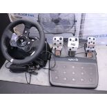 Logitech steering wheel and pedal drive set