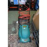 Bosch Rotak 320 electric lawn mower with grass box