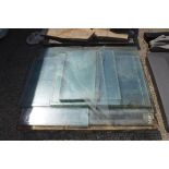 Pallet of mixed size greenhouse glass