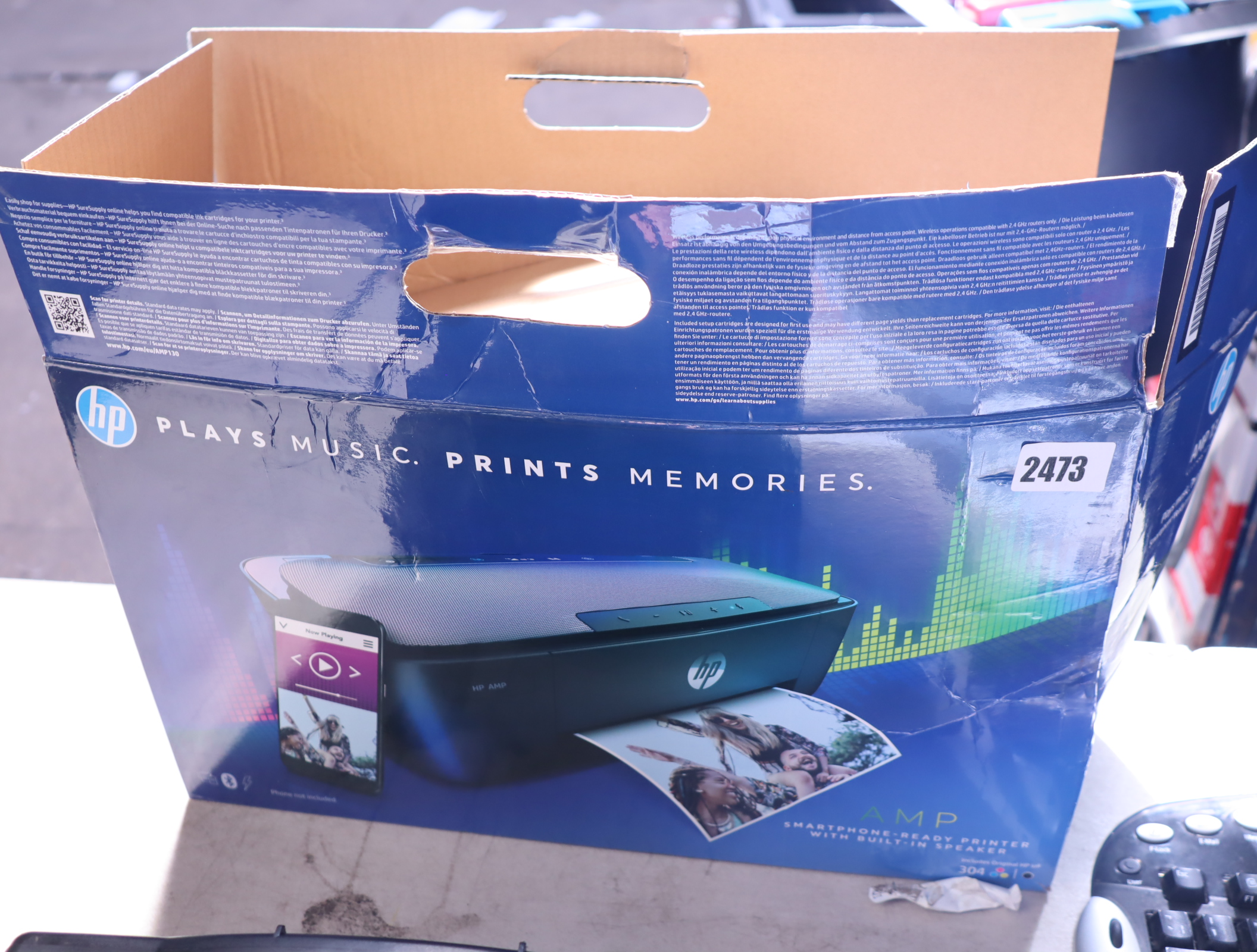 HP plays music prints memories printer