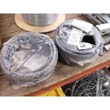 2 small rolls of armoured cable