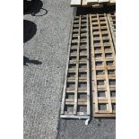 2 1'x6' single wooden garden trellis panels