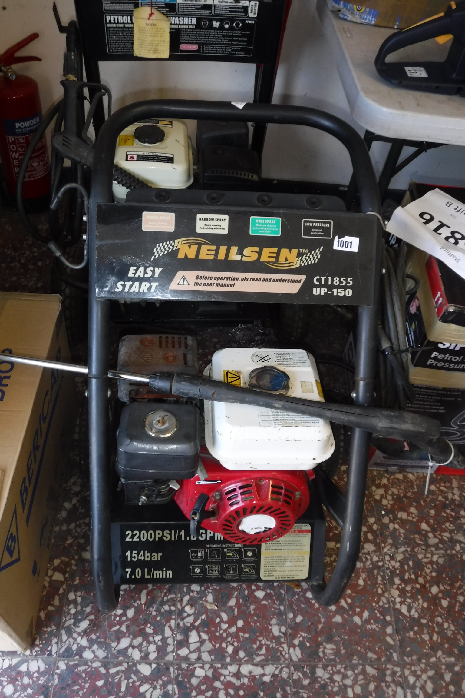 Nelson CT1855 UP.150 petrol power washer