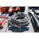 Pallet containing heavy duty armoured cable