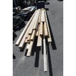 Pallet containing mixed size timber lengths